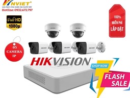 Bộ 5 Camera IP Hikvision 2.0MP [SALE 30%]