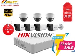Bộ 7 Camera IP Hikvision 2.0MP [SALE 30%]