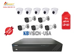 Trọn Bộ 9+ Camera KB VISION 2.0M (Up to 16 Camera)