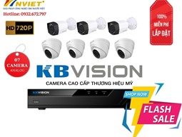 Trọn Bộ 7 Camera KB VISION 1.0M