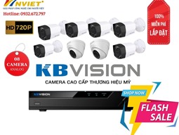 Trọn Bộ 8 Camera KB VISION 1.0M
