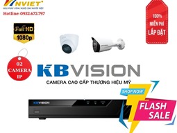 Trọn Bộ 2 Camera IP KB VISION 2.0M