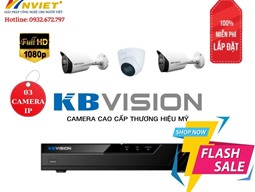 Trọn Bộ 3 Camera IP KB VISION 2.0M