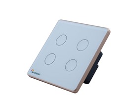 Công tắc cảm ứng Homegy 4 nút kính phẳng