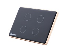 Công tắc cảm ứng rèm Homegy 2 lớp kính phẳng