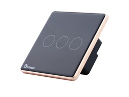 Công tắc cảm ứng Homegy 3 nút kính phẳng