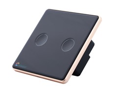 Công tắc cầu thang 2 nút kính lõm (2 nút liên động)