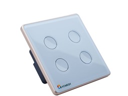 Công tắc cảm ứng Homegy 4 nút kính lõm