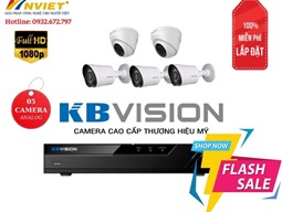 Trọn Bộ 5 Camera KB VISION 2.0M